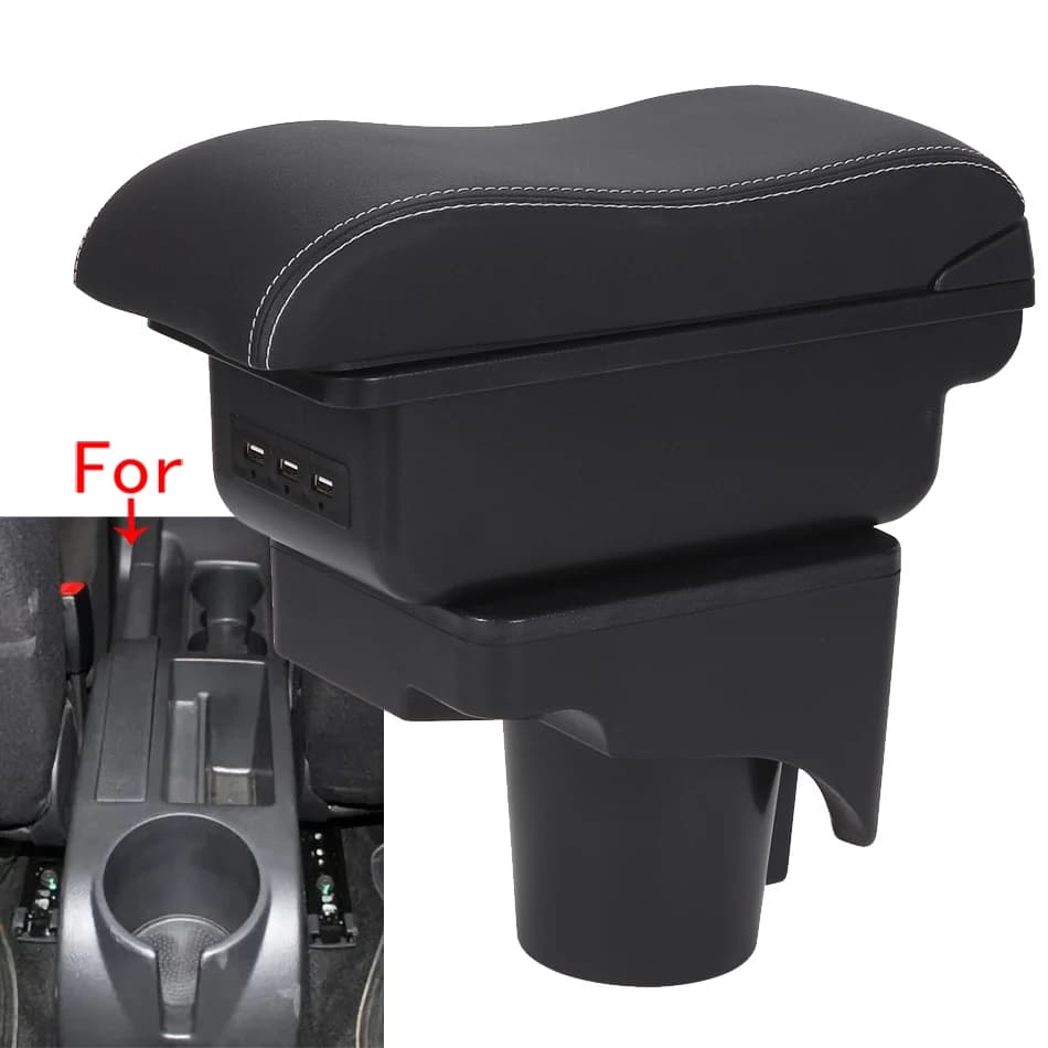 Accoudoir de voiture pour Volkswagen Golf 6, boîte de rangement, rocco contrastant, Sagitar, VW Golf