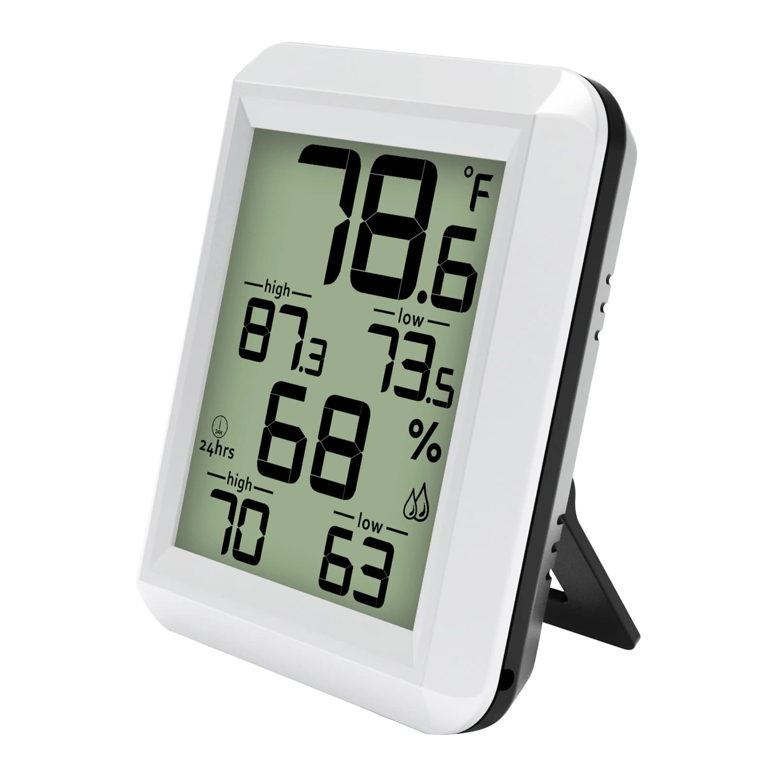 Hygromètre professionnel thermomètre numérique intérieur extérieur-grand écran LCD avec rétro-éclair