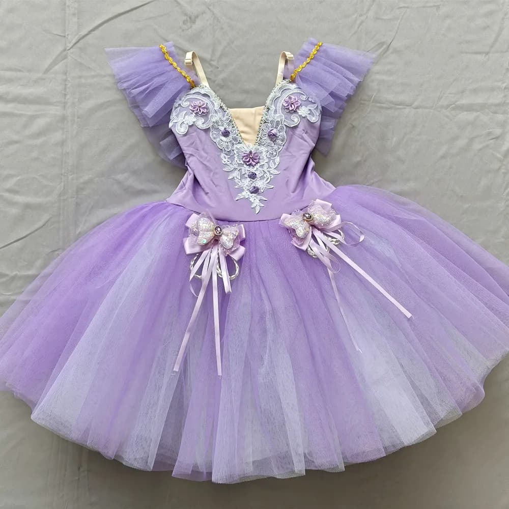 Jupe de ballet pour enfants, jupe de danse pour filles, programme de danse sur campus, costume de da