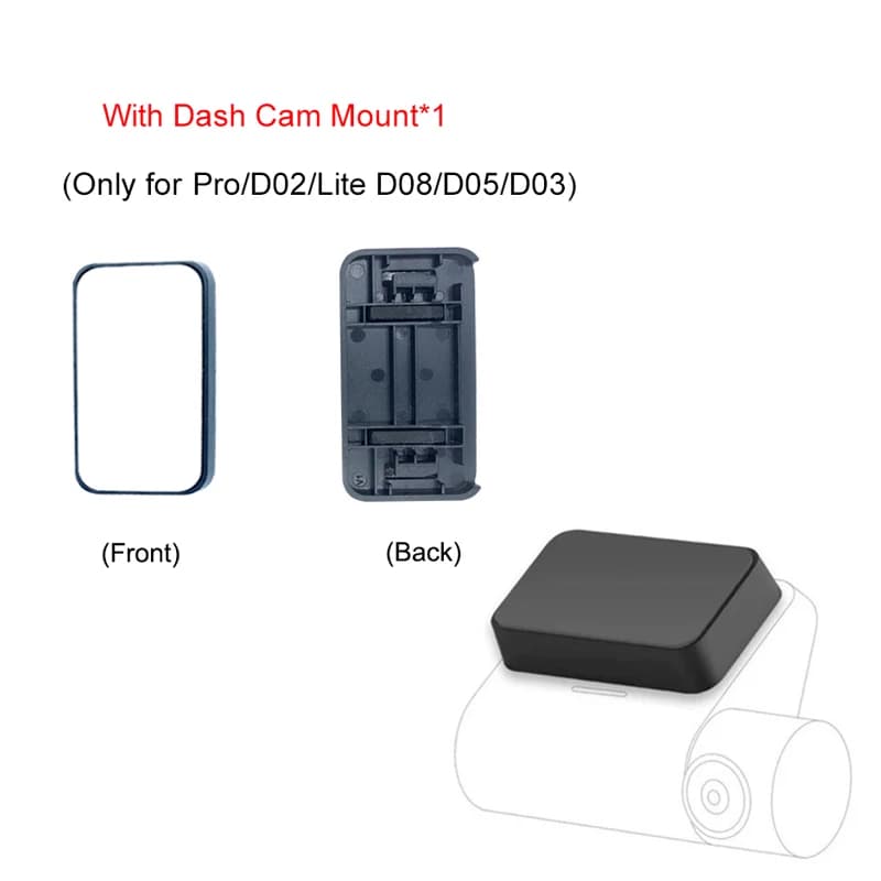 Pour 70mai pro plus + A500s support à ventouse pour 70mai A800S A810 Lite d08 d02 support DVR pour 7