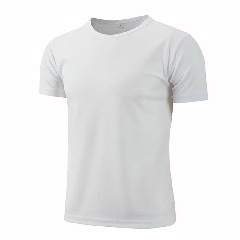 Séchage rapide col rond Sport T-shirt maillots de gymnastique Fitness chemise formateur course T-shi