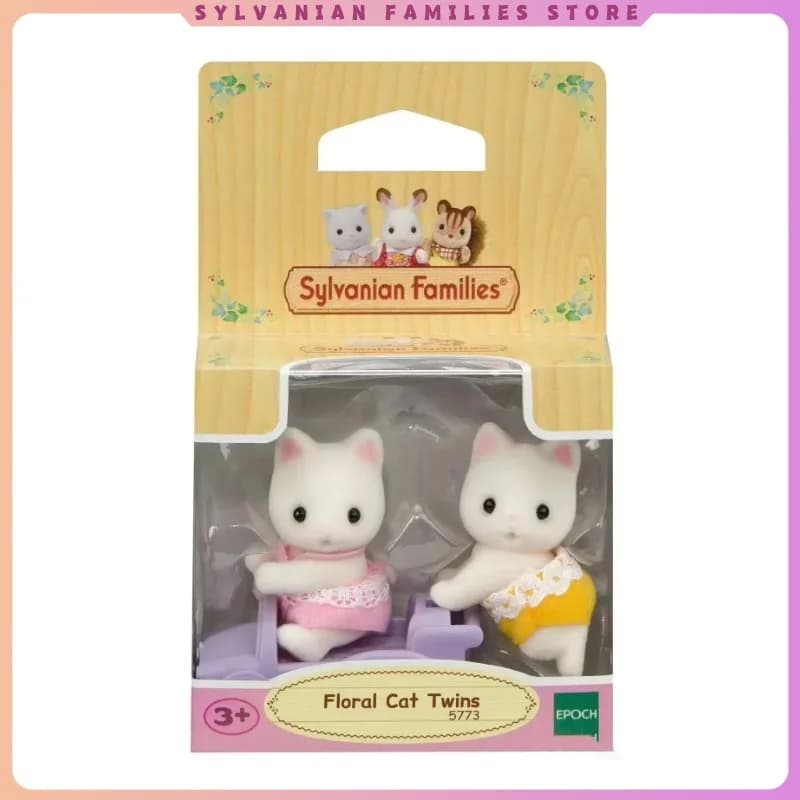 Figurines de filles d'anime Sylvanian Families, ensemble de meubles, trio de famille d'éléphants, ma