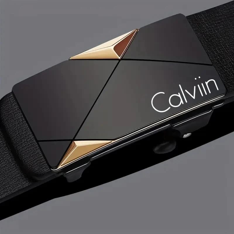Ceinture élégante en cuir PU pour hommes – Ceintures à la mode pour la vie quotidienne, les loisirs,