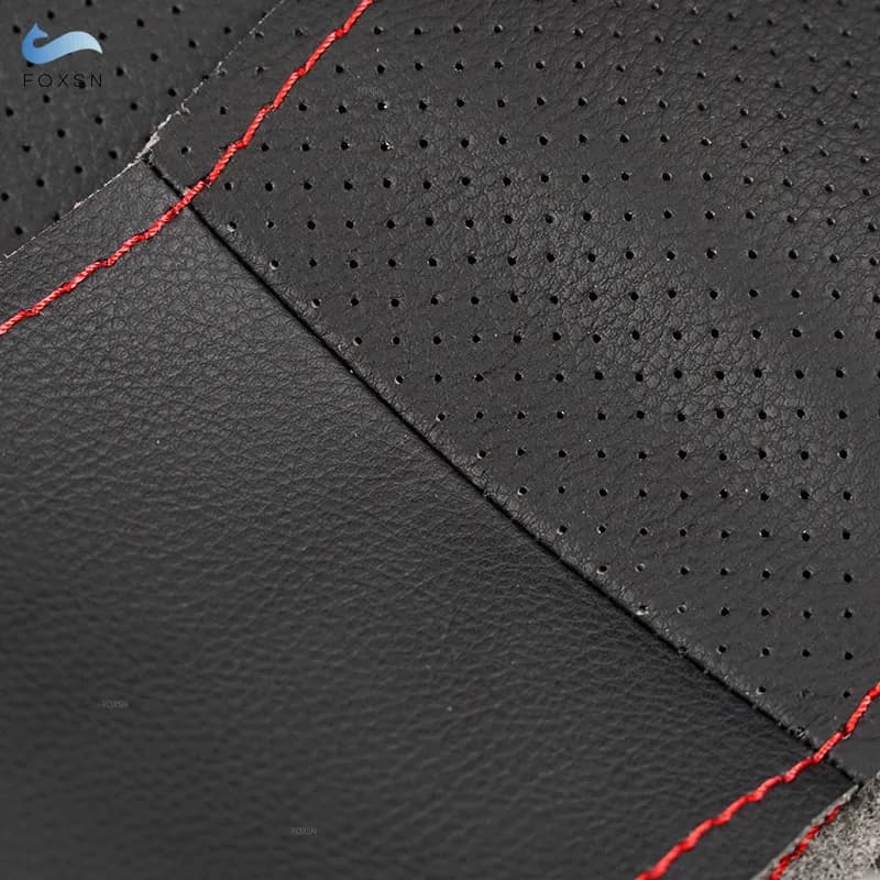 Juste de Volant Tressée en Cuir Microcarence Perforé, pour BMW Série 5 6 7 F10 F07 F06 F12 F13 F01 F