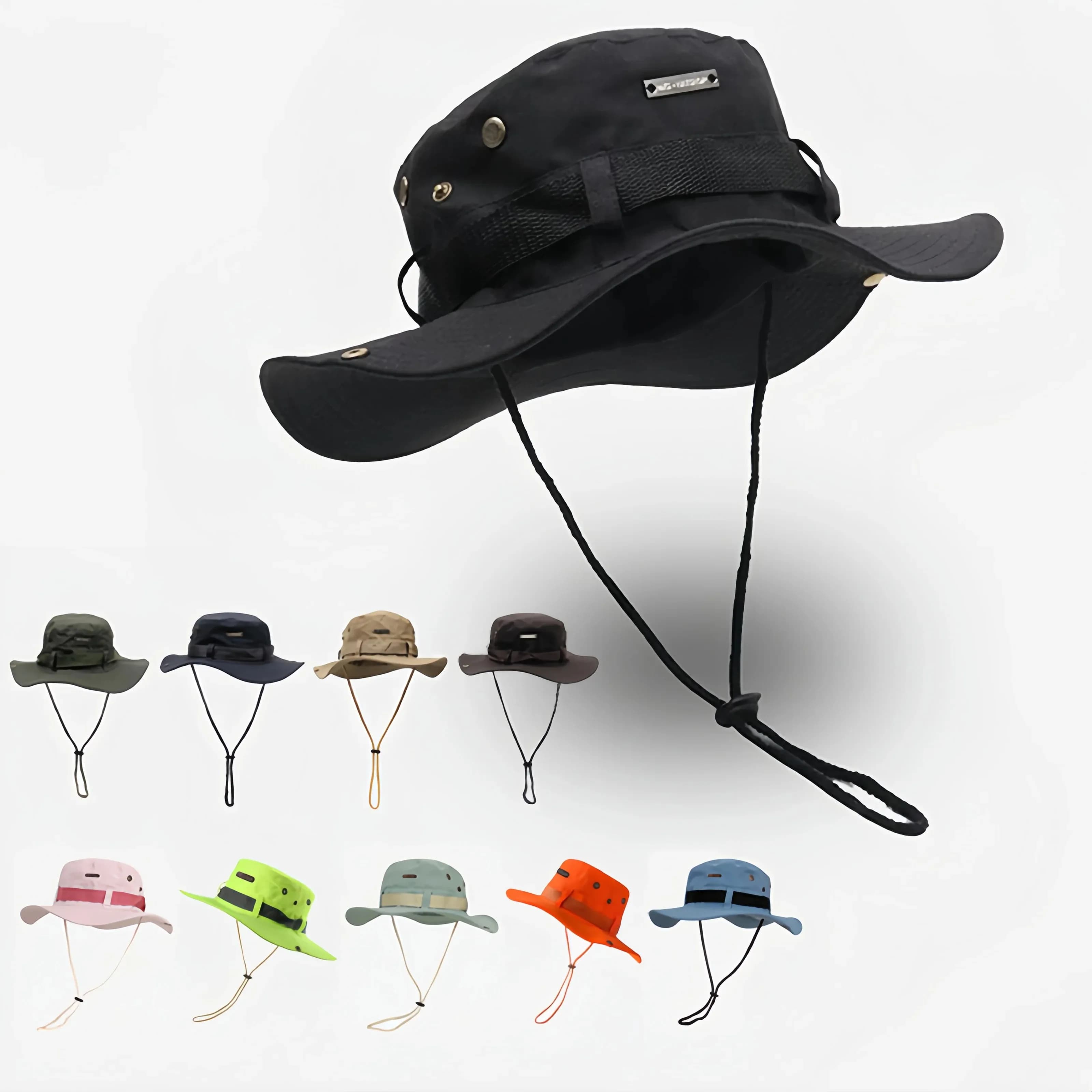 Été nouveau chapeau seau pour hommes casquette de pêcheur pêche en plein air parasol grand bord Pana