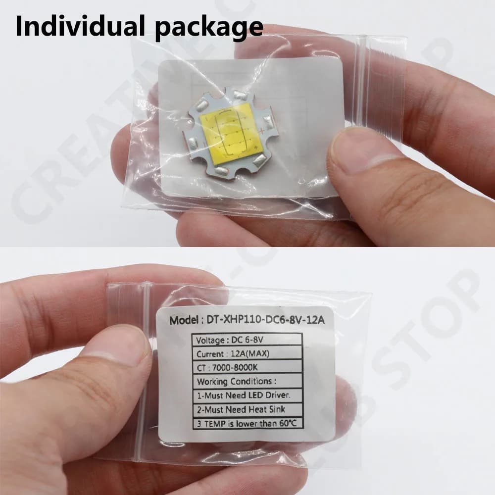 Perles de lampe à LED XHP70 XHP90 XHP110 18W 24W 45W 72W Diodes LED DC3V DC6-8V DC24V LED pour lampe