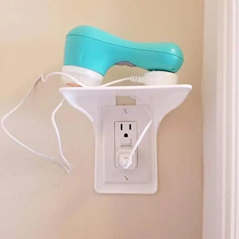 Étagère de prise murale pratique et robuste, support de chargement de téléphone portable, support US