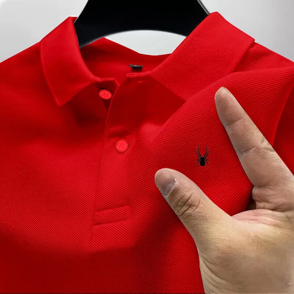 Nouveau t-shirt polo pour hommes, décontracté et polyvalent, de haute qualité, à manches courtes, im