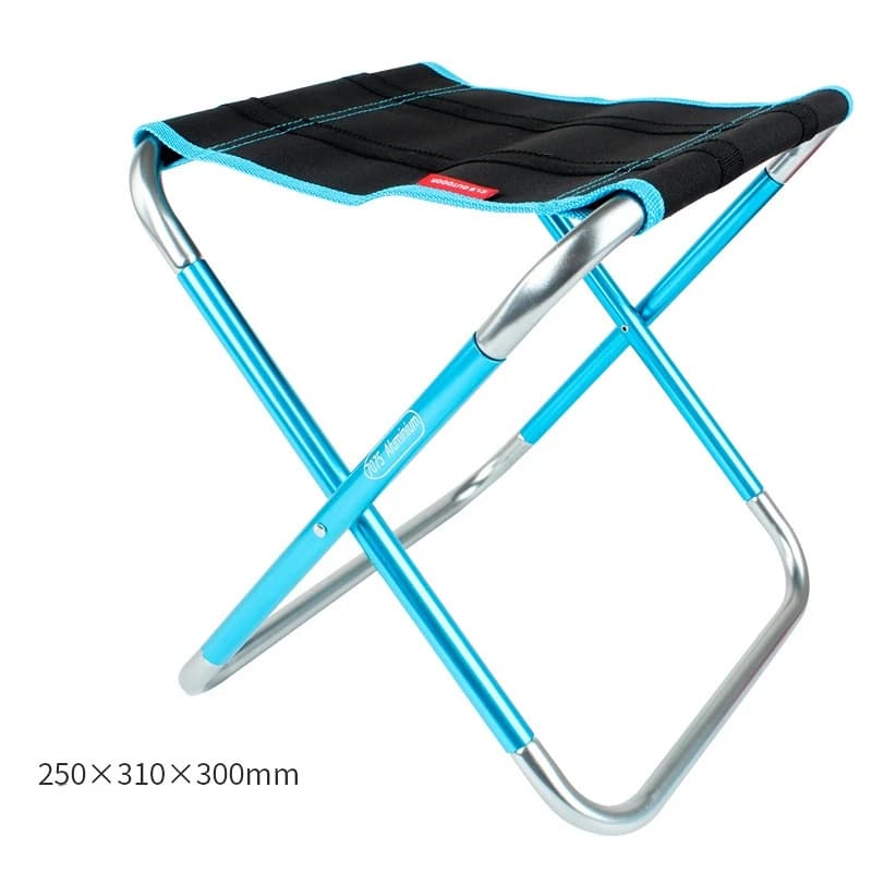 Grand tabouret pliant en alliage d'aluminium 7075, Portable, pour l'extérieur, Barbecue, pêche, Camp