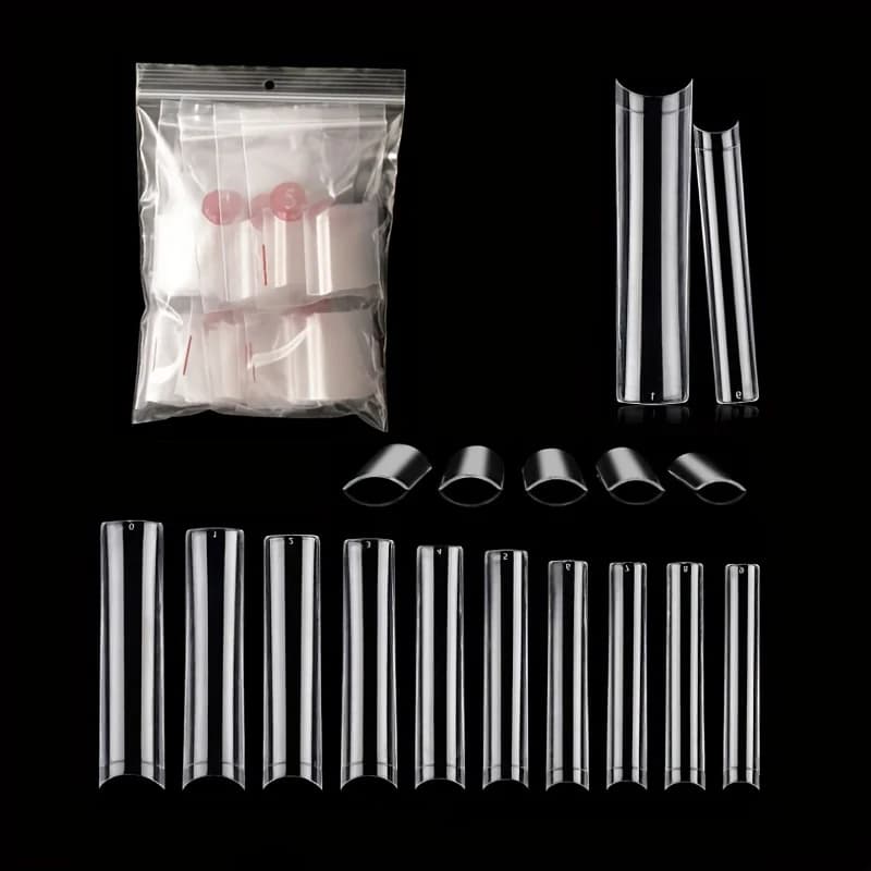500 pièces XXL No C courbe ongles conseils pour ongles en acrylique, ensemble professionnel, droit c