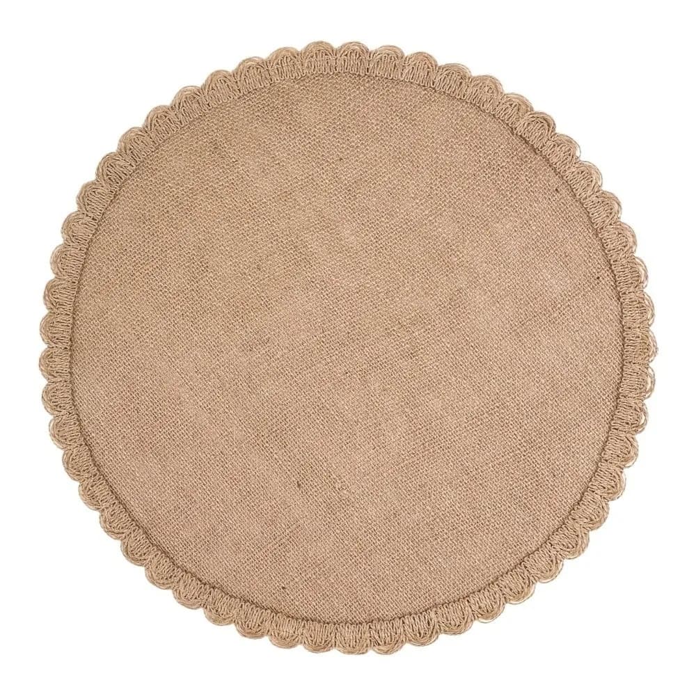 Set de table rond de style bohème pour la maison, lavable, antidérapant, résistant à la chaleur, min