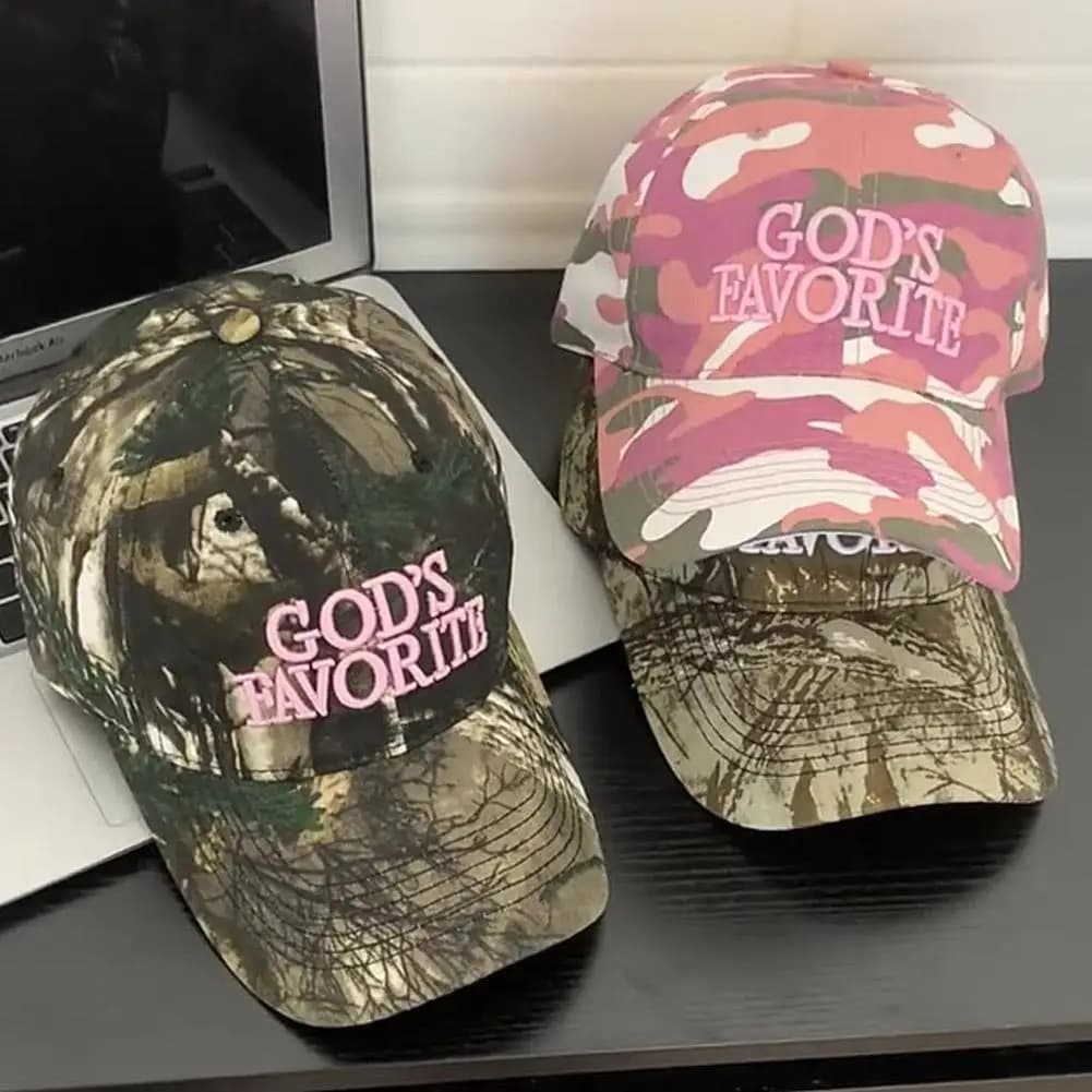Casquette de Baseball rétro avec lettres brodées, Camouflage, tactique de Jungle, grande circonféren