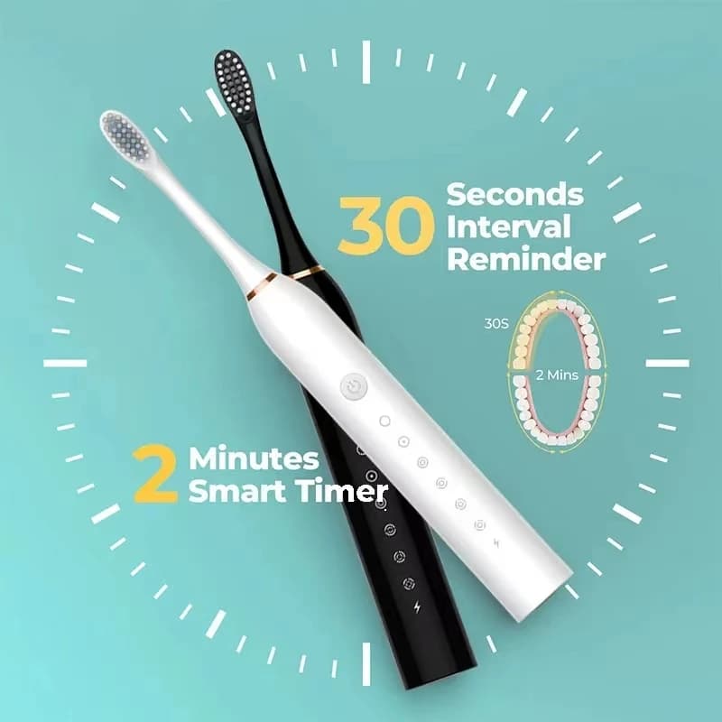 Brosse à dents électrique sonique IPX7, étanche, soins buccaux, blanchiment, Rechargeable, automatiq