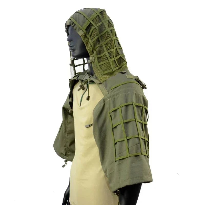 Costume Ghillie tactique Airsoft Sniper tir Ghillie costume vêtements chasse en plein air capuche de