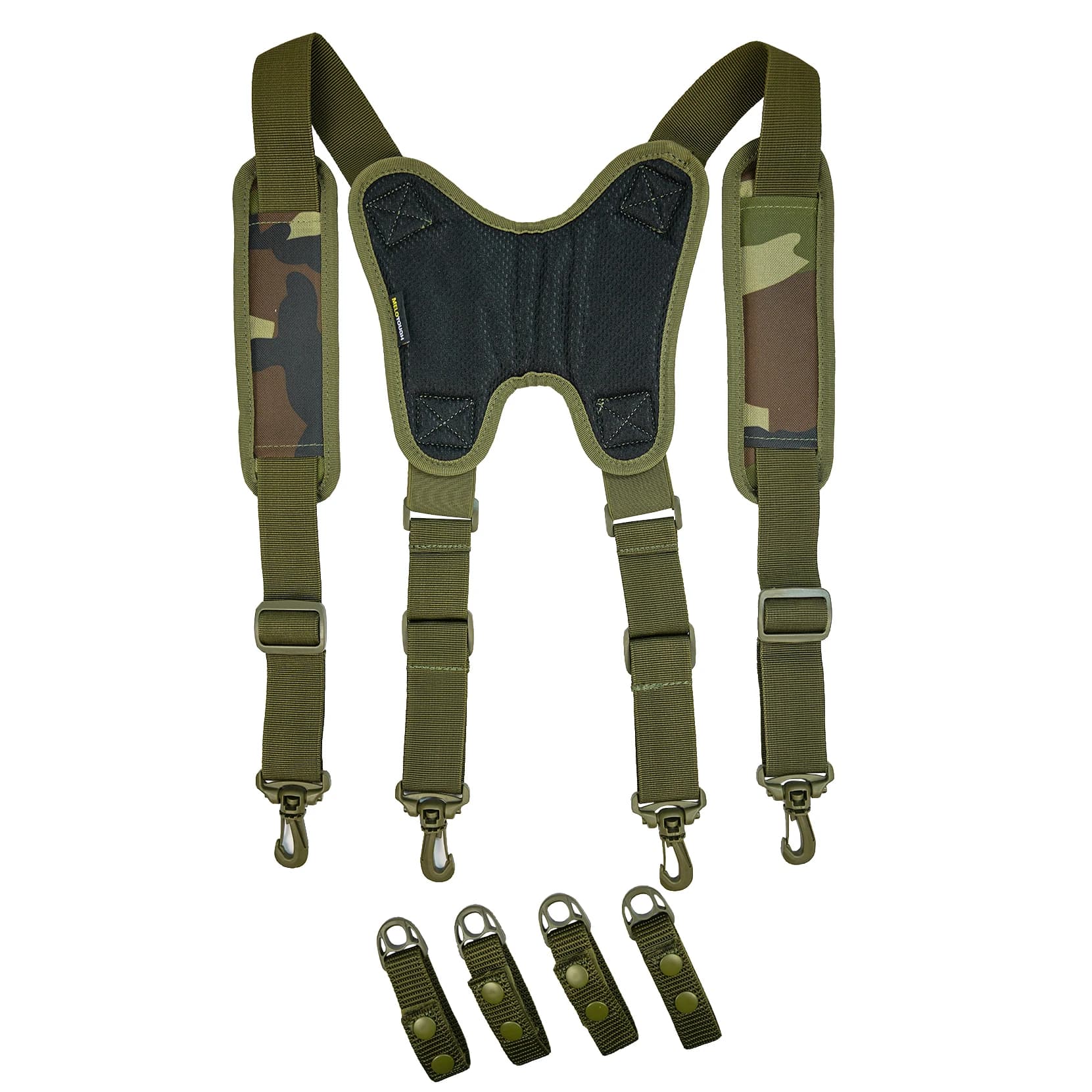 Bretelles de ceinture à outils tactiques, harnais de combat extérieur de police noir de 1.5 pouces