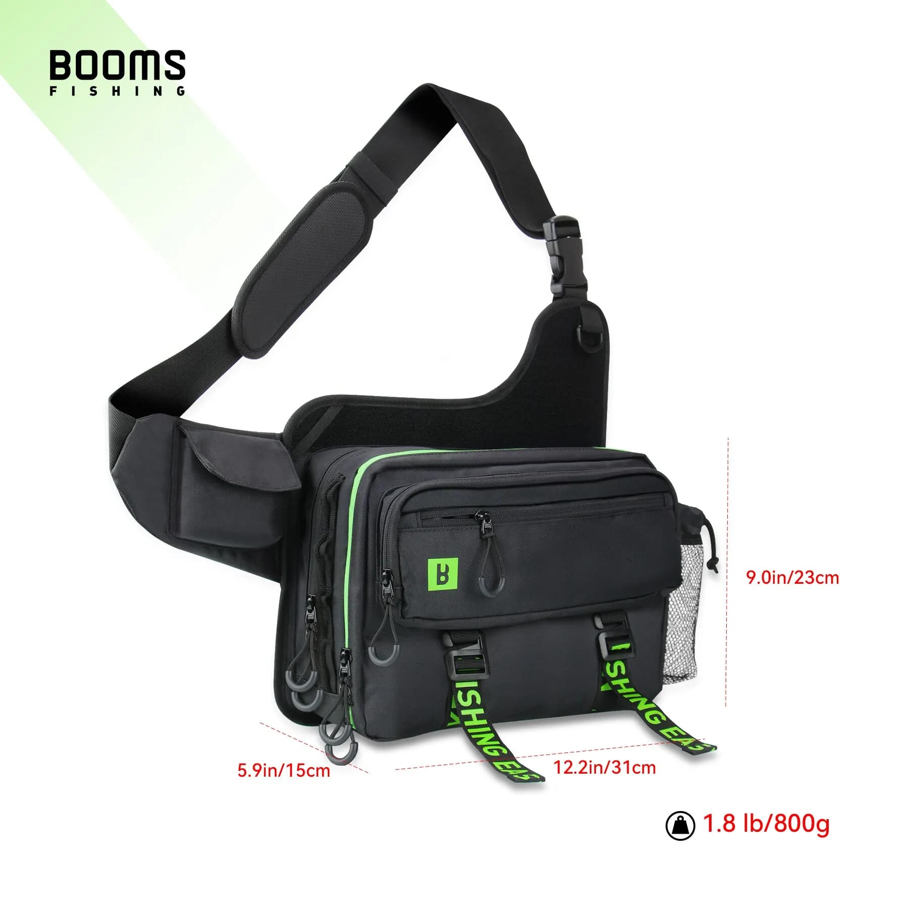 Booms Fishing – sac de pêche IB1, sacs de rangement de matériel de grande capacité, grand sac à dos 