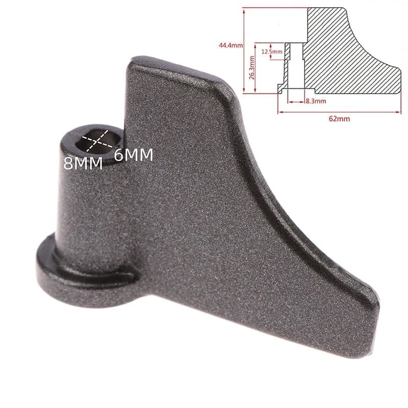 Accessoire de doublure de machine à pétrir en alliage d'aluminium universel, double arrête, jxMachin