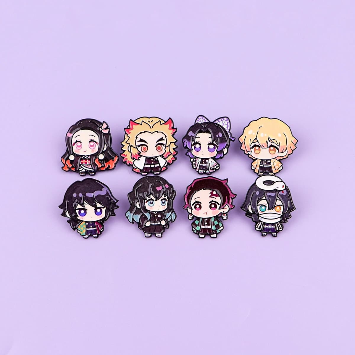Broche de dessin animé en émail pour manteau, 8 pièces, broches pour femmes, Badges à revers à la mo