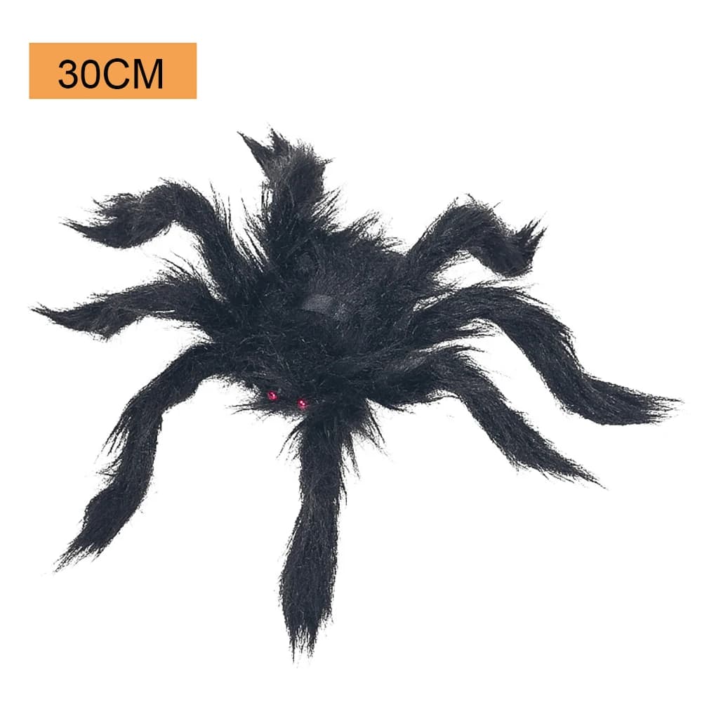 Grande araignée noire pour Halloween, décoration d'araignée géante, accessoires professionnels, pour