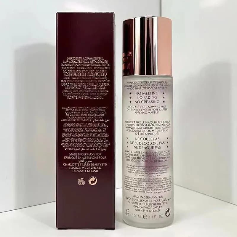Charlotte Tilbury – Spray fixateur de maquillage, hydratant, contrôle du sébum, maquillage longue du