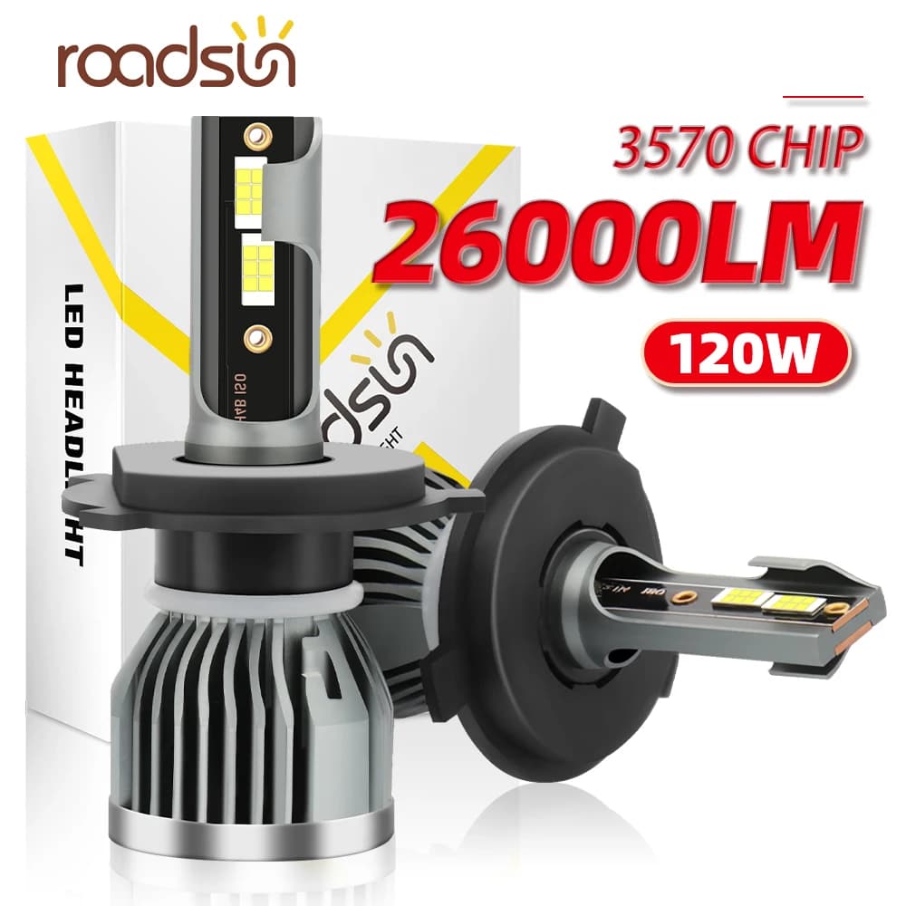 Radsun H7 phare LED H11 H1 H3 9005 9006 HB3 HB4 880 9007 H13 H4 ampoule de phares LED pour voiture 1