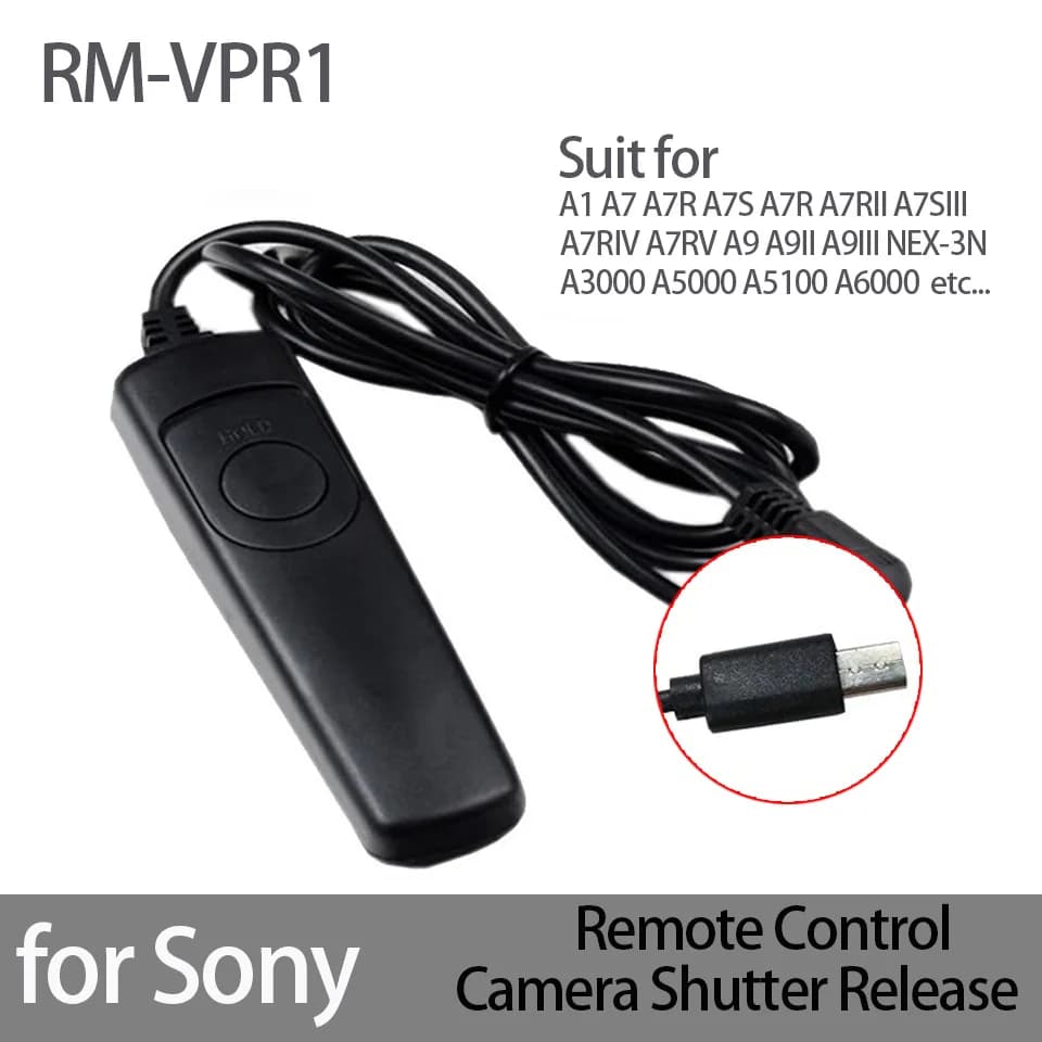 RM-VPR1 ltShutter Release Cable Télécommande pour Sony A6400 A6500 A6female A58 A68 HX300 HX350 HX40