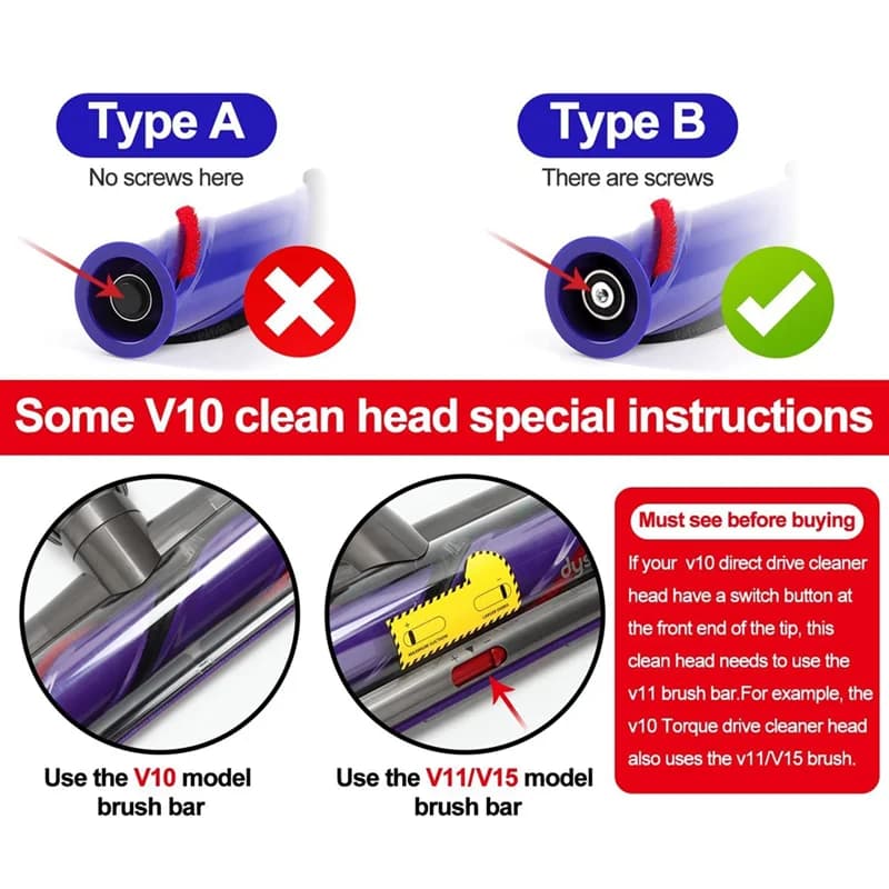 Bande en peluche douce pour aspirateur Dyson V7, V8, V10, V11, accessoires de rêve, brosse à rouleau
