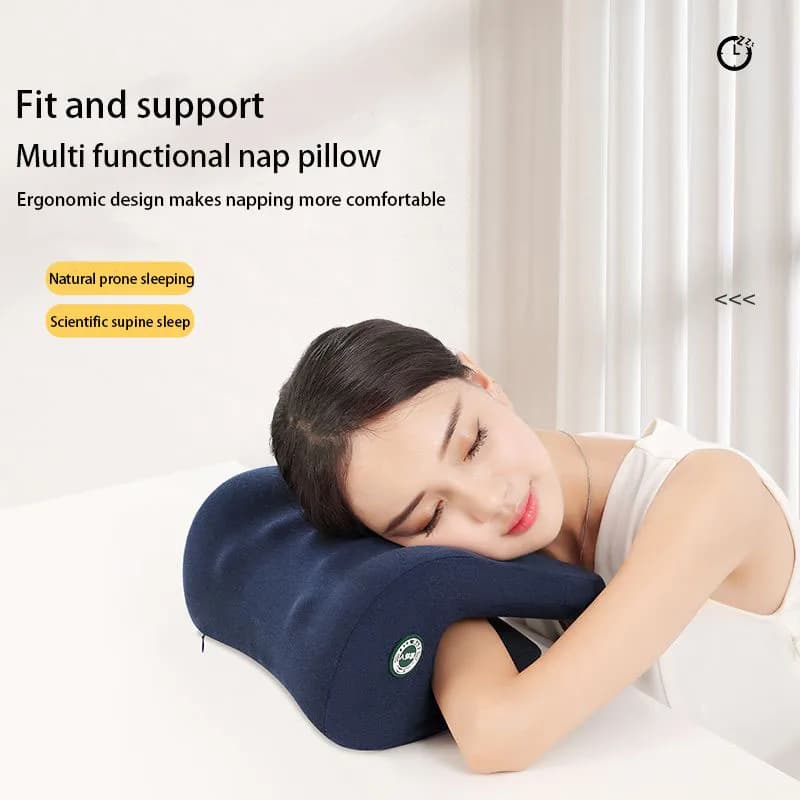 Appui-tête orthopédique en mousse à mémoire de forme, soutien du cou, repose-bureau, pause déjeuner,