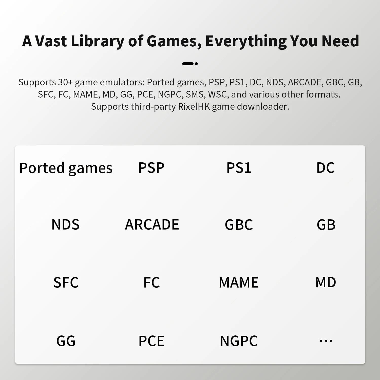 ANBERNIC RG34XXSP Consoles de jeux portables à rabat écran IPS de 3.4 pouces système Linux Consoles 
