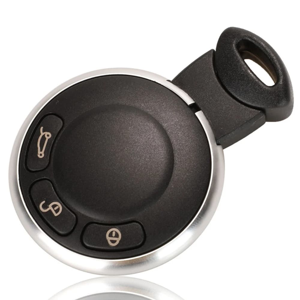 Jingyuqin 3 boutons étui pour clé à distance intelligente coque de remplacement sans clé entrée couv