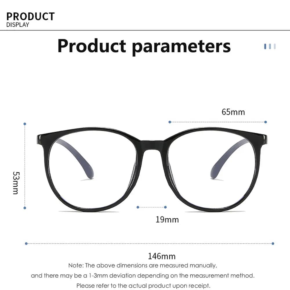 KLASSNUM femmes Anti-lumière bleue lunettes surdimensionné carré Ultra-léger Transparent lunettes d'