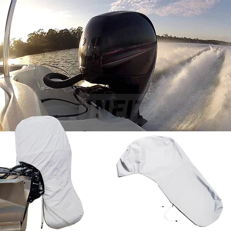 Pare-soleil étanche et anti-poussière pour moteur hors-bord de bateau, protection complète, gris, 42