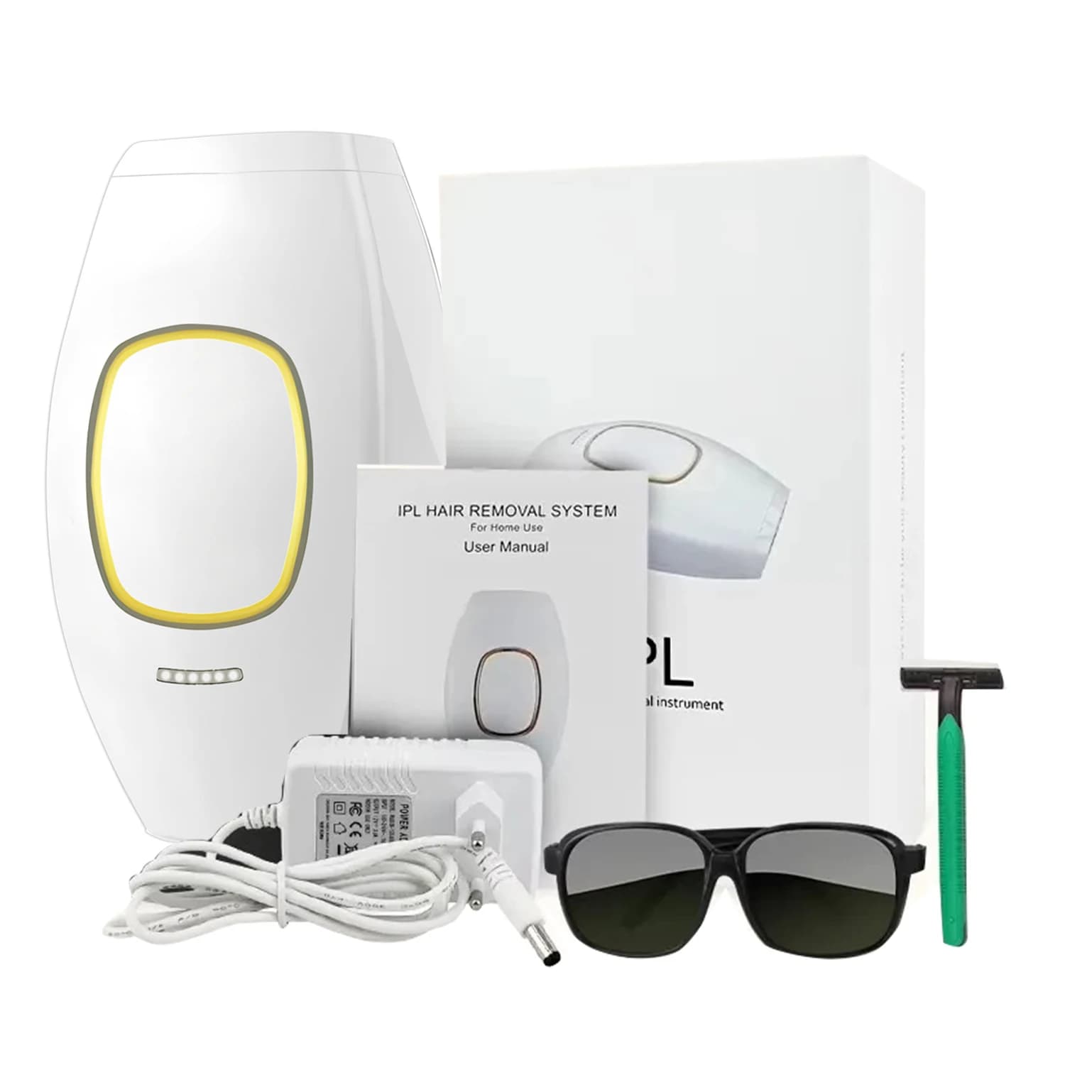 Épilateur Laser électrique indolore pour hommes et femmes, outil de rasoir indolore, impulsions IPL 