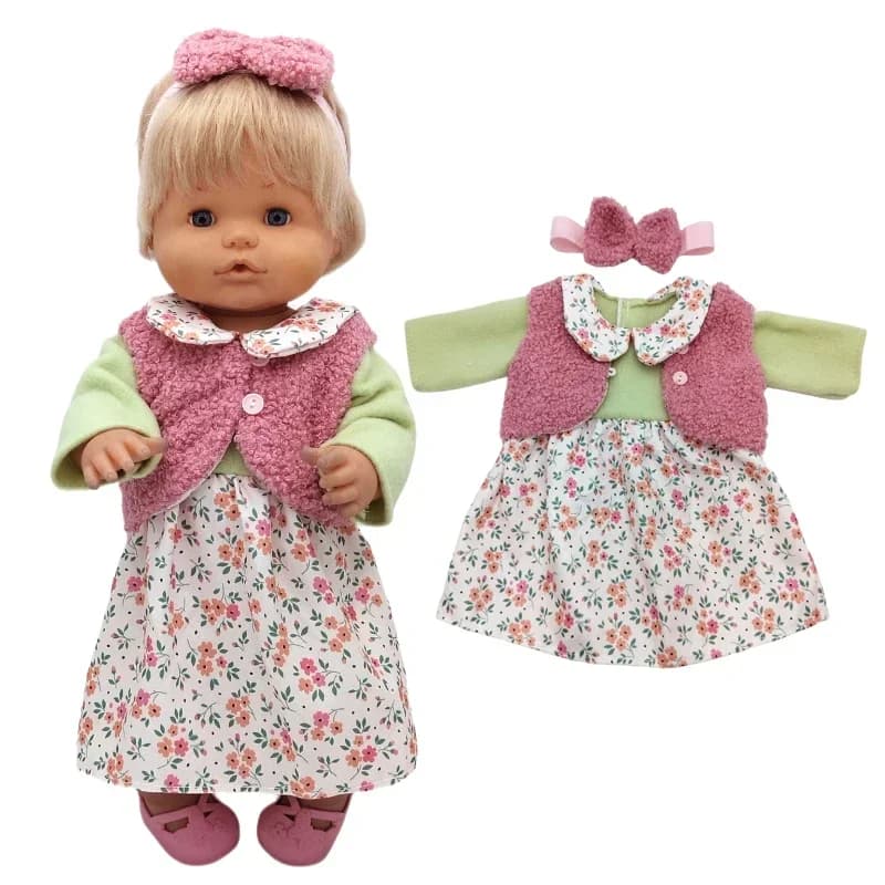 Vêtements roses pour poupée bébé de 35 Cm, pantalons adaptés à la poupée Nenuco Ropa Y Su Hermanita 