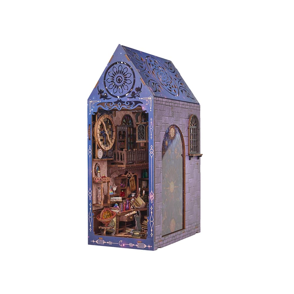 Modèle de construction Magic House, décorations, mini kit d'outils, puzzle 3D en bois, ensemble de j