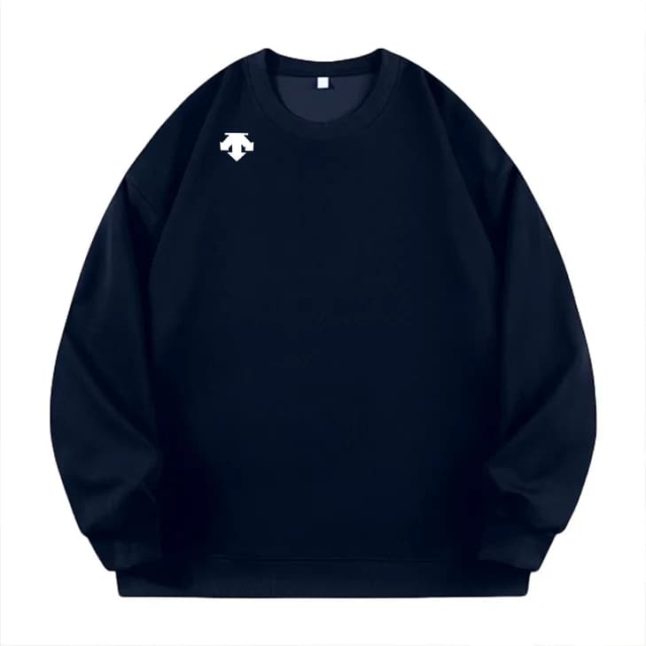 Chemise de sport à manches longues et col rond pour homme, en pur coton, chemise de sport décontract