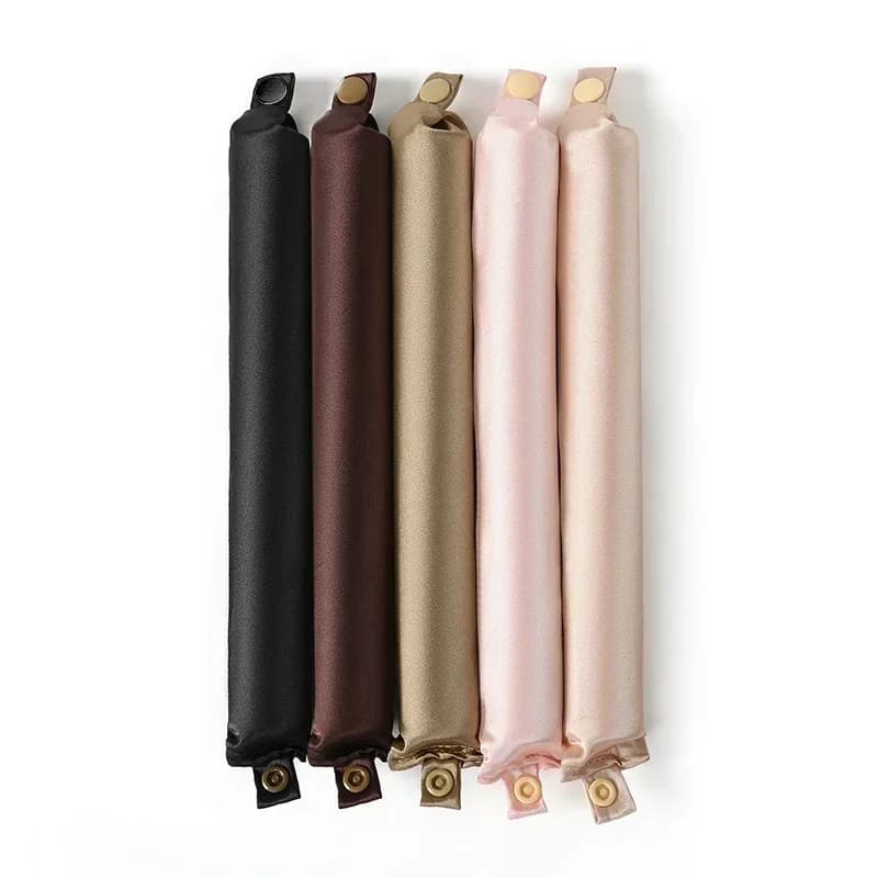 Tige à friser sans chaleur, bandeau en Satin, bigoudis sans chaleur, boucles paresseuses, bigoudis d