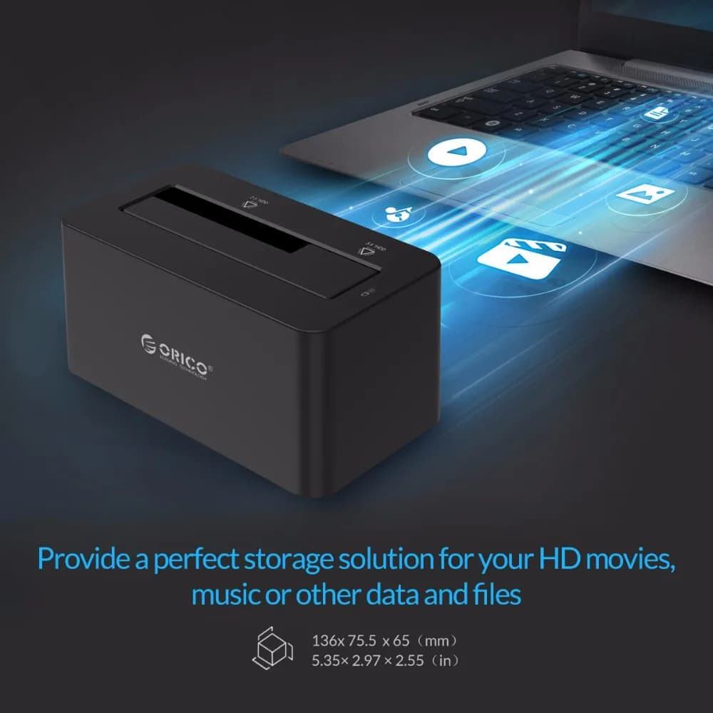 Station d'accueil pour disque dur SATA ORICO 2,5 / 3,5 pouces, adaptateur SATA vers USB 3.0 pour dis