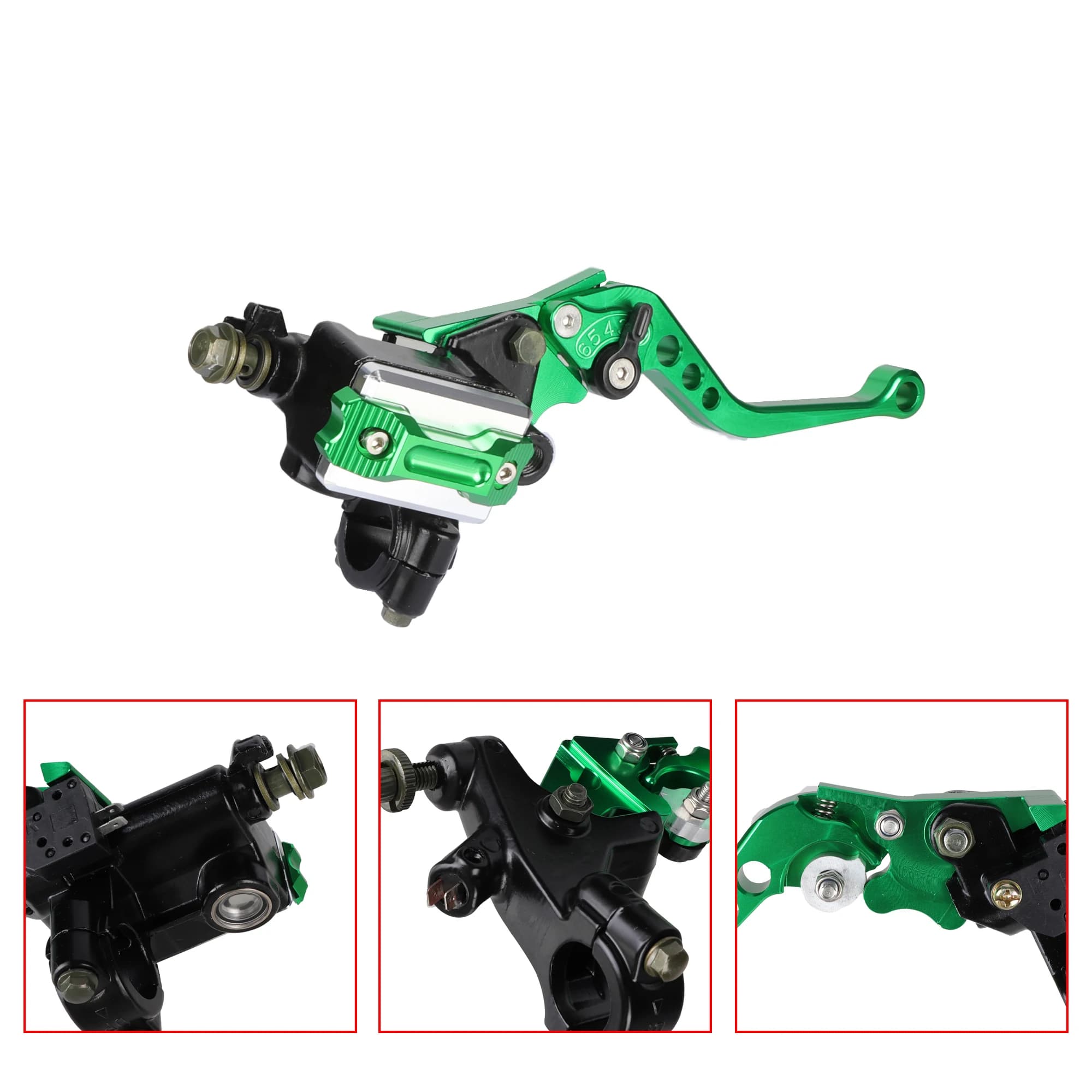 Levier de maître-cylindre de moto universel, 7/8 ", 22mm, réglage du rouleau en aluminium CNC, pompe