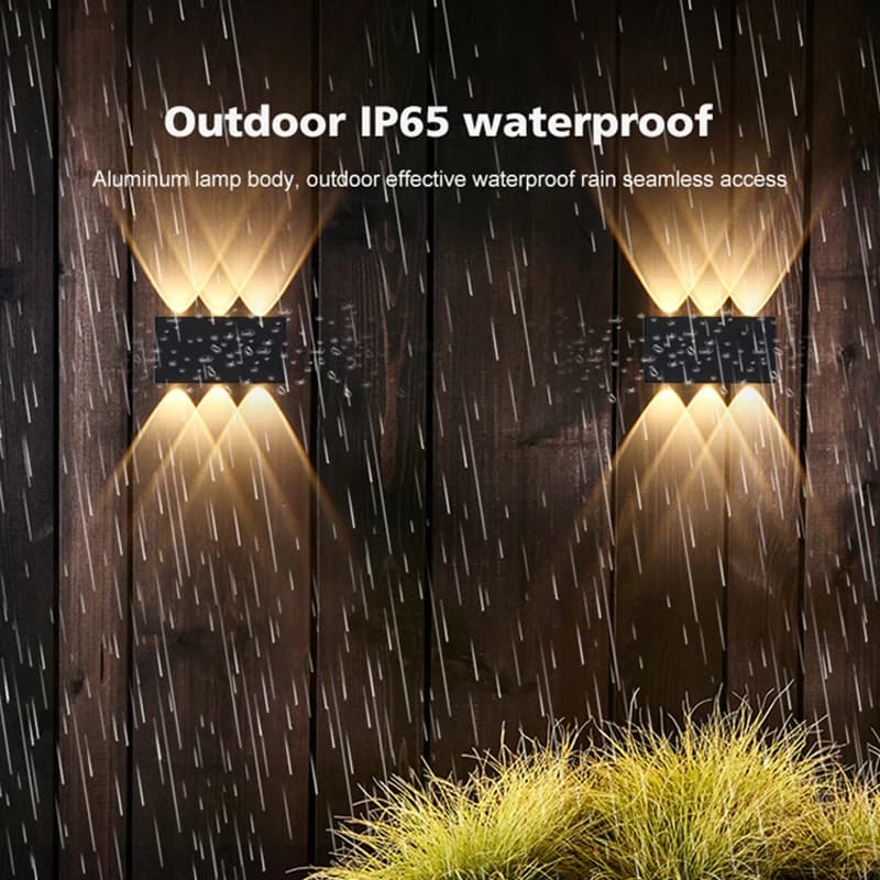 Applique Murale Intérieur Led Moderne Aluminium Appliques Murales Exterieure IP65 Imperméable à l'ea