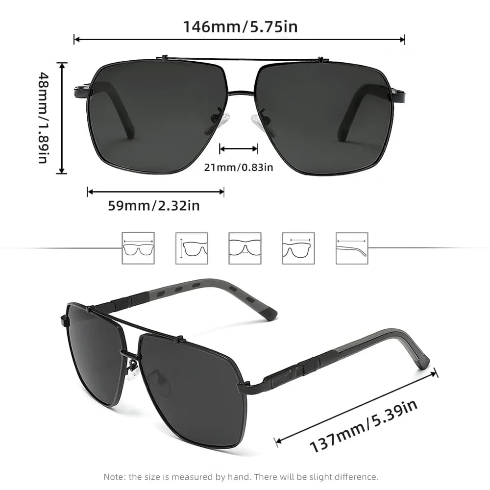 Lunettes de soleil polarisées en aluminium de marque KINGSEVEN pour hommes et femmes, lunettes de co