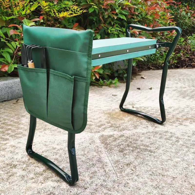 Siège d'agenouillement de jardin robuste, coussin en Eva souple épais, pochette de tabouret de jardi