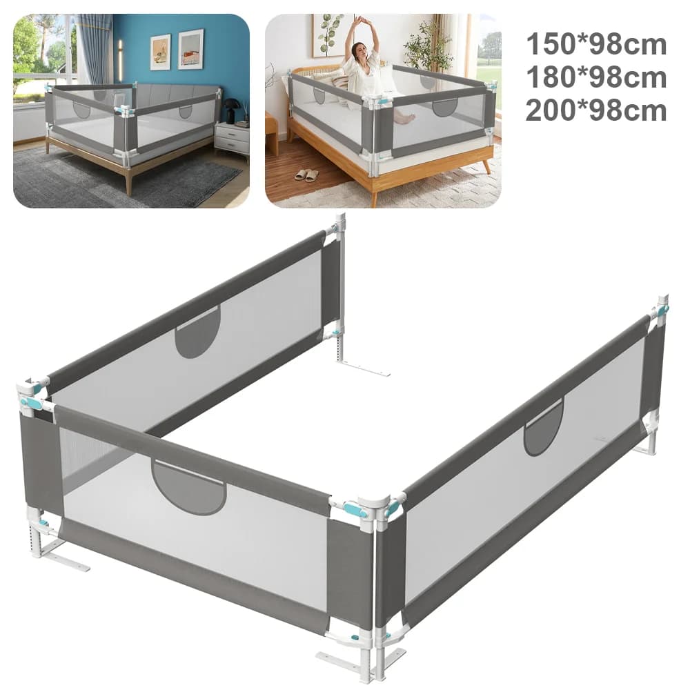Clôture de lit de bébé 150/180/200cm, Rail de lit de bébé, barrière de lit pour enfants, clôture de 