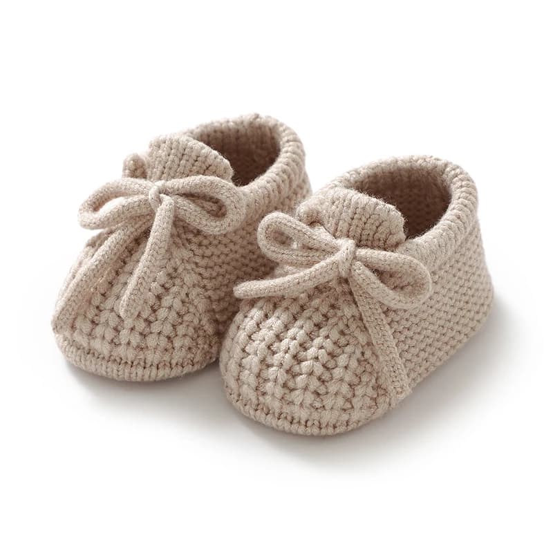 Chaussures de bébé tricotées pour nouveau-né de 0 à 18 mois, accessoires de vêtements chauds pour no