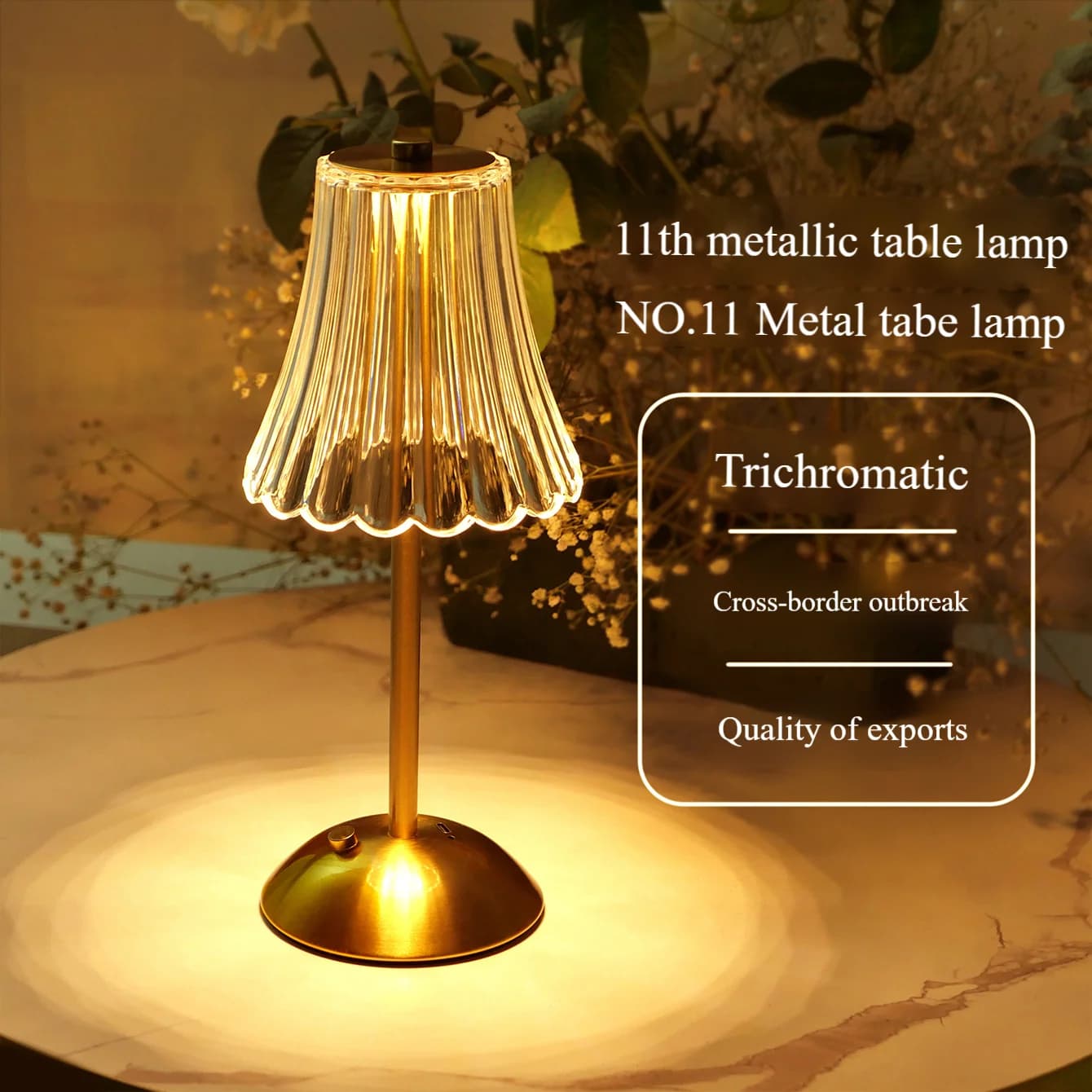 Lampe de Table chambre à coucher, lampe de chevet lumière luxe diamant cristal lampe haut de gamme a