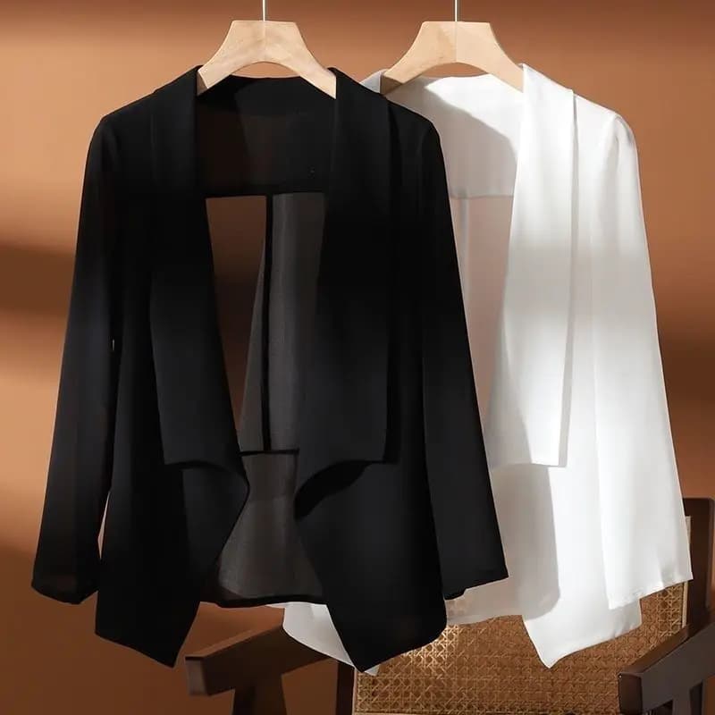 Veste kimono en mousseline de soie fine pour femmes, capes de protection solaire, châle adt, cardiga