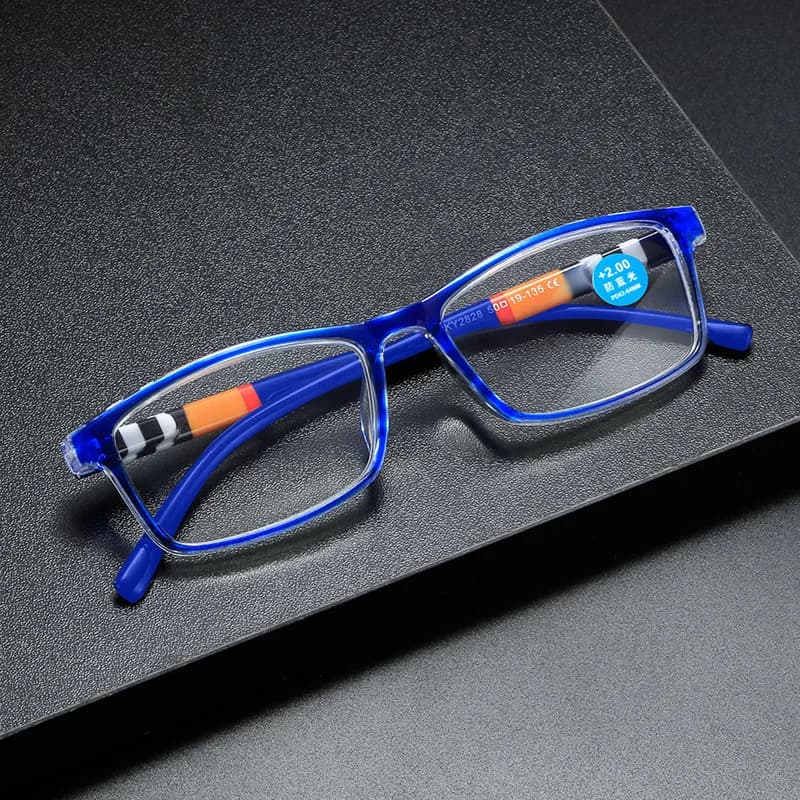 Nouvelle mode impression anti-bleu presbyte lunettes printemps jambe presbyte lunettes HD presbyte l