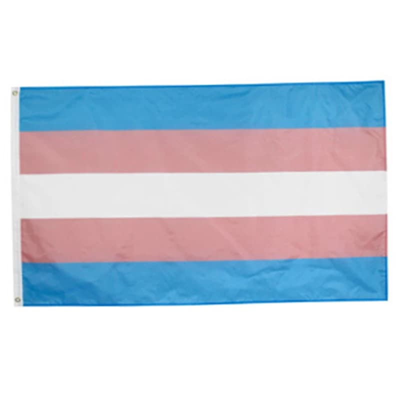 1 PC Flagnshow 90x150 cm Polyester fierté transgenre LGBT Trans arc-en-ciel drapeau