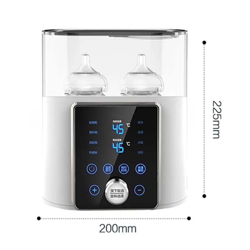 Chauffe-biberon multifonction stérilisateur chauffe-lait rapide 8 en 1 avec minuterie lait maternel 