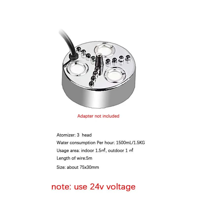 1/3/5 tête atomiseur lampe colorée humidificateur à ultrasons vaporisateur brumisateur fontaine d'ea